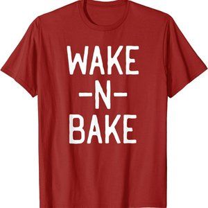 Men's wake and bake tshirt new